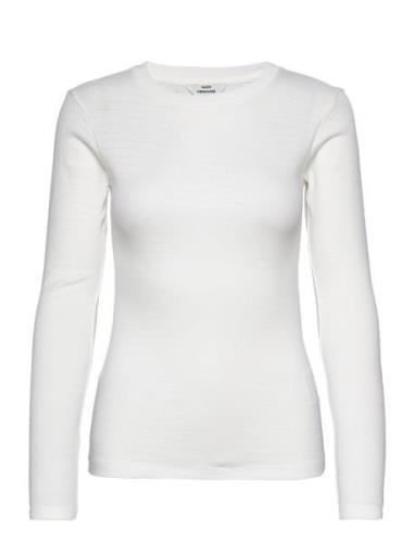 Pointella Tuba Top Tops T-shirts & Tops Long-sleeved White Mads Nørgaa...