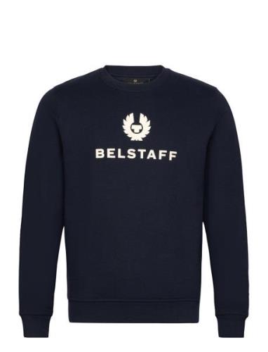 Belstaff Signature Crewneck Sweatshirt Old Silver Heather Designers Sw...