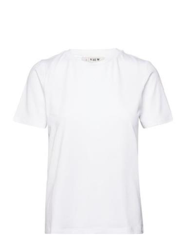 Stabil Top S/S Tops T-shirts & Tops Short-sleeved White A-View