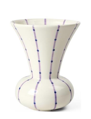 Kähler Signature Vase H15 Purple Kräm