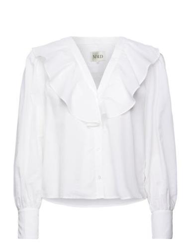 Ina Shirt Tops Blouses Long-sleeved White MAUD