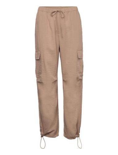 Fqeveryday-Pant Bottoms Trousers Cargo Pants Beige FREE/QUENT