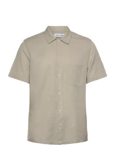 Avan Jf Shirt 14333 Designers Shirts Short-sleeved Beige Samsøe Samsøe