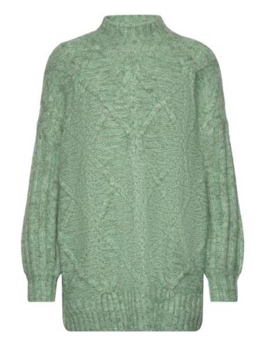 Onlsage Life Ls Highneck Knt Tops Knitwear Jumpers Green ONLY
