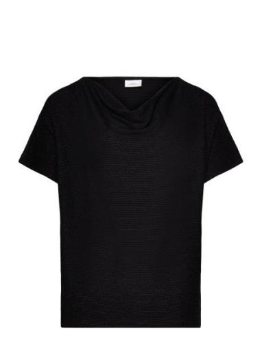 Cardenia S/S Top Jrs Tops Blouses Short-sleeved Black ONLY Carmakoma