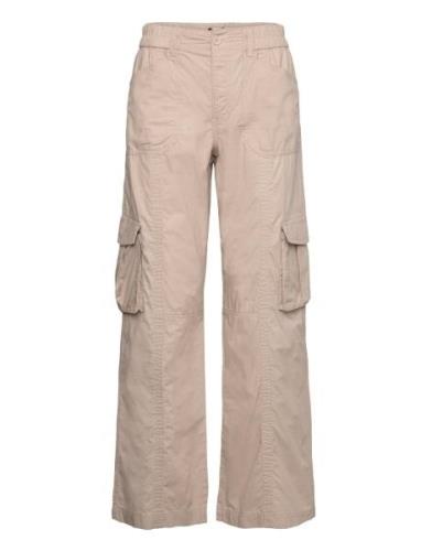 Gina Tricot Cargo Trousers Beige