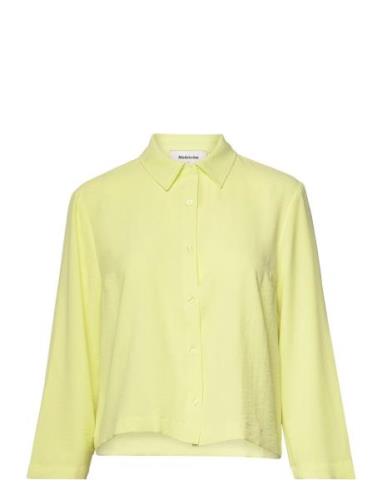 Fredamd Shirt Tops Shirts Long-sleeved Yellow Modström