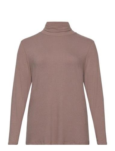 Fpevina Tee 1 Tops Knitwear Jumpers Beige Fransa Curve