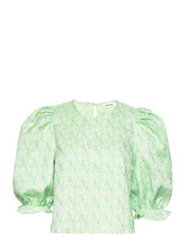 Dorianmd Top Tops Blouses Short-sleeved Green Modström