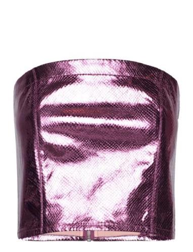 Hosbjerg Klume Metallic Top Rosa