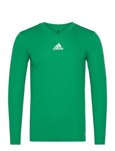 Team Base Tee Sport T-shirts Long-sleeved Green Adidas Performance