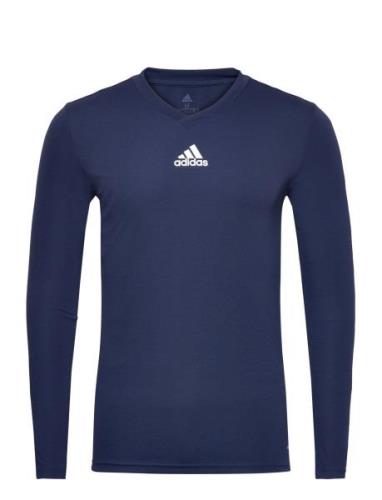 Team Base Tee Sport T-shirts Long-sleeved Navy Adidas Performance