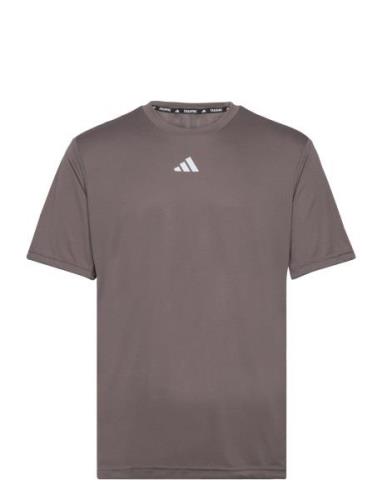Hiit 3S Mes Tee Sport T-shirts Short-sleeved Brown Adidas Performance