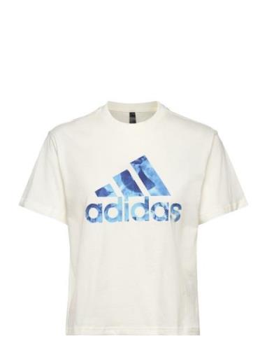 Adidas Sportswear W Aop Tee Vit