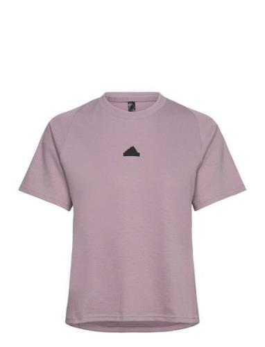 W Z.n.e. Tee Sport T-shirts & Tops Short-sleeved Purple Adidas Sportsw...