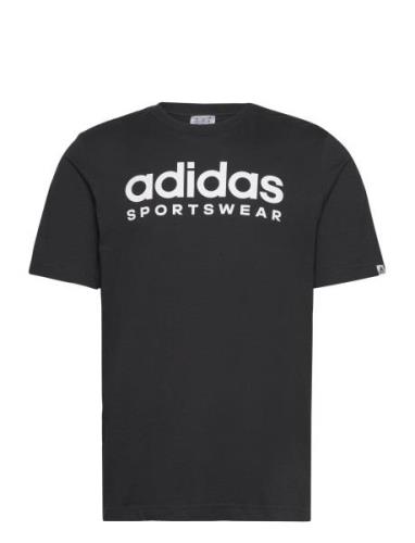 Spw Tee Sport T-shirts Short-sleeved Black Adidas Sportswear