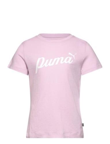 Ess+ Script Tee G Sport T-shirts Short-sleeved Pink PUMA