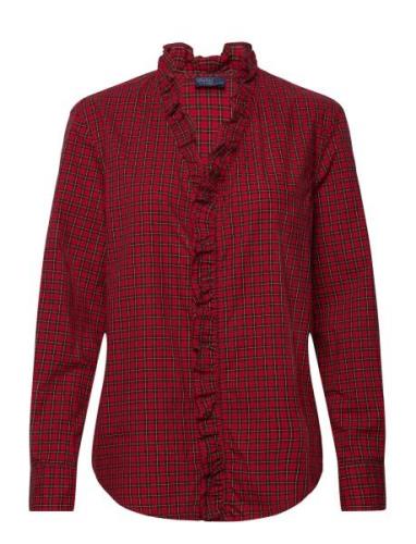 Lsl-Bfs Tops Shirts Long-sleeved Red Polo Ralph Lauren