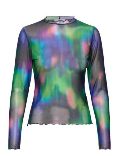 Envii Ensofie Ls T-N Tee Aop 7042 Multi/patterned