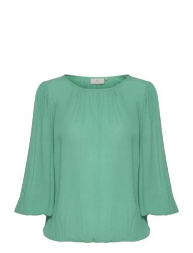 Kawilma Blouse Tops Blouses Long-sleeved Green Kaffe