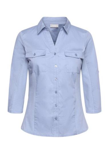 Frpastin Sh 2 Tops Shirts Long-sleeved Blue Fransa