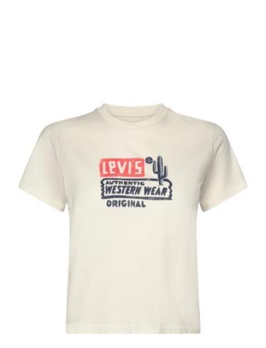 LEVI´S Women Graphic Classic Tee Authentic Kräm