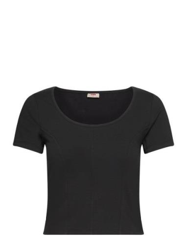 Mars Corset Tee Caviar Tops T-shirts & Tops Short-sleeved Black LEVI´S...
