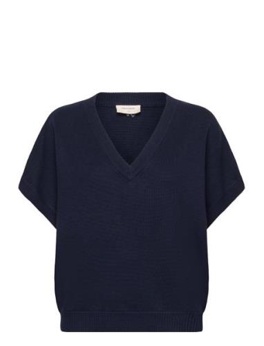 Fqani-Pullover Tops Knitwear Jumpers Navy FREE/QUENT