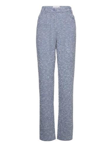 Bold Weave Straight Pants Bottoms Trousers Straight Leg Blue REMAIN Bi...