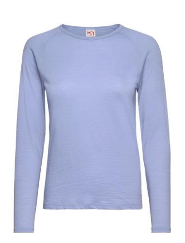 Sanne Wool Ls Sport T-shirts & Tops Long-sleeved Blue Kari Traa