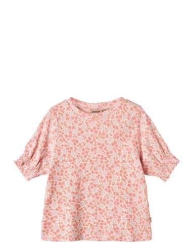 T-Shirt S/S Norma Tops T-shirts Short-sleeved Pink Wheat