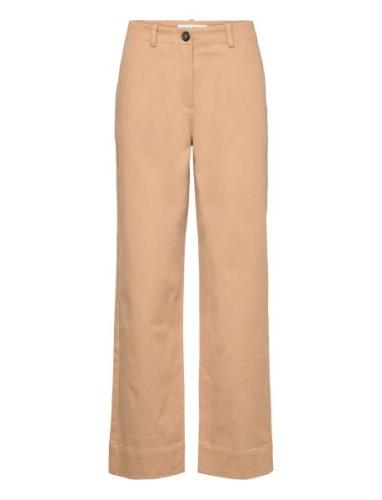 Woven Pants Bottoms Trousers Wide Leg Beige Marc O'Polo