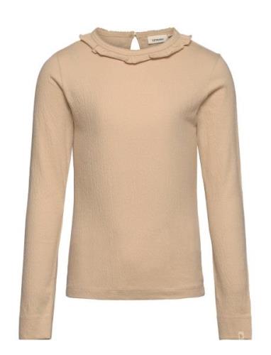 Lil'Atelier Nmfnalo Bea Ls Slim Top Lil Beige