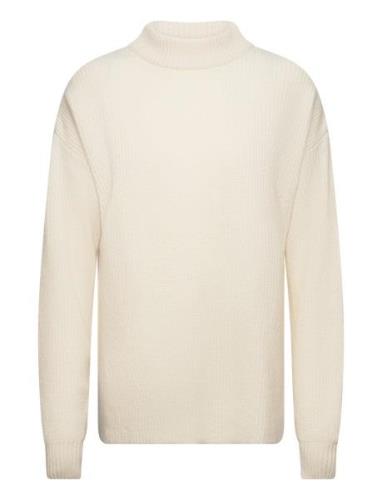 Maarit Turtleneck Sweater Tops Knitwear Turtleneck Cream R-Collection