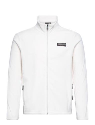 T-Iaato Fz Tops Sweat-shirts & Hoodies Fleeces & Midlayers White Napap...