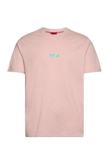 Dindion Designers T-shirts Short-sleeved Pink HUGO