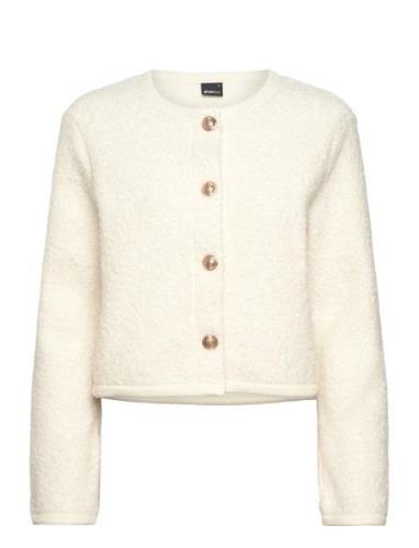 Soft Jacket Tops Knitwear Cardigans Cream Gina Tricot