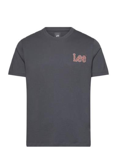 Essential Ss Tee Tops T-shirts Short-sleeved Navy Lee Jeans