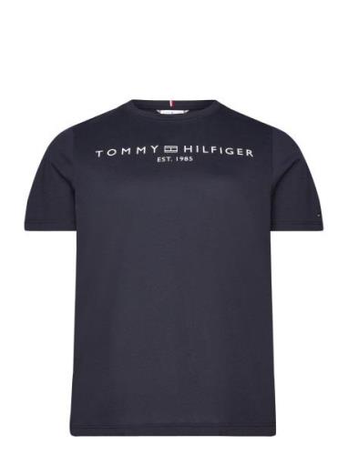 Crv Reg Corp Logo C-Nk Ss Tops T-shirts & Tops Short-sleeved Navy Tomm...