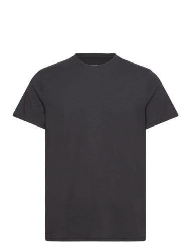 Men Bamboo S/S T-Shirt Tops T-shirts Short-sleeved Black URBAN QUEST