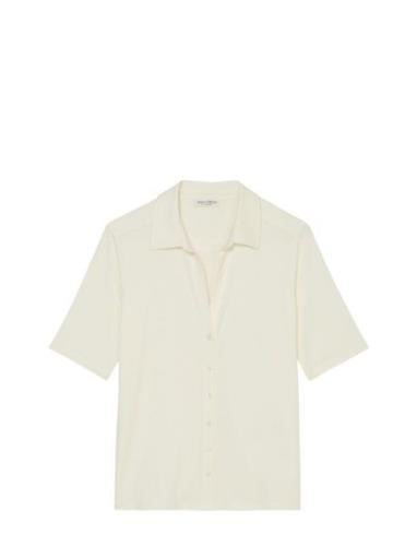 Marc O'Polo T-Shirts Short Sleeve Kräm