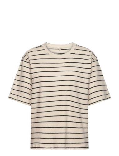Esmia T-Shirt - Gots Tops T-shirts & Tops Short-sleeved Cream Esme Stu...