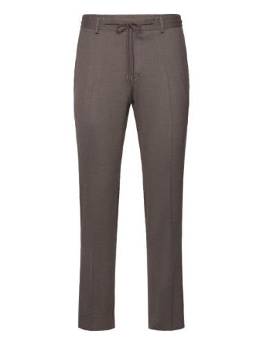 Flannel Pant Bottoms Trousers Formal Brown Michael Kors