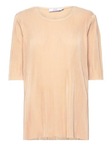 Cc Heart Vivian Top Tops Blouses Short-sleeved Beige Coster Copenhagen