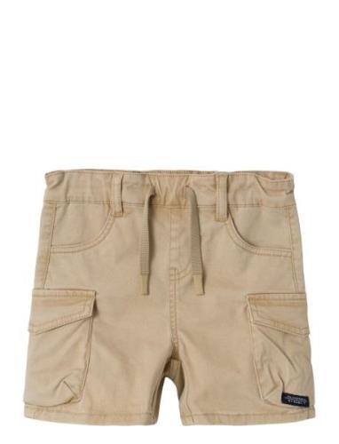 Nmmben Bag Cargo Twi Shorts 1771-Hi Noos Bottoms Shorts Beige Name It