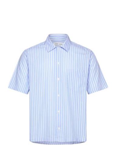 Saayo P Shirt 15139 Designers Shirts Short-sleeved Blue Samsøe Samsøe