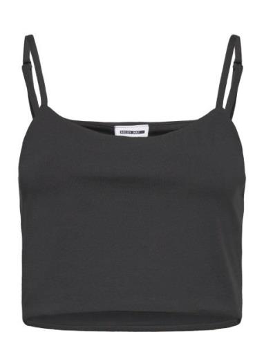 Nmteresa Cropped S/L Top Noos Tops Crop Tops Sleeveless Crop Tops Blac...