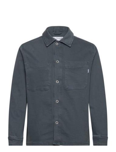 Slhjake 3411 Colored Overshirt W Tops Overshirts Blue Selected Homme
