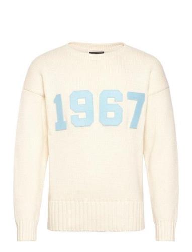 The 1967 Sweater Tops Knitwear Round Necks Cream Polo Ralph Lauren