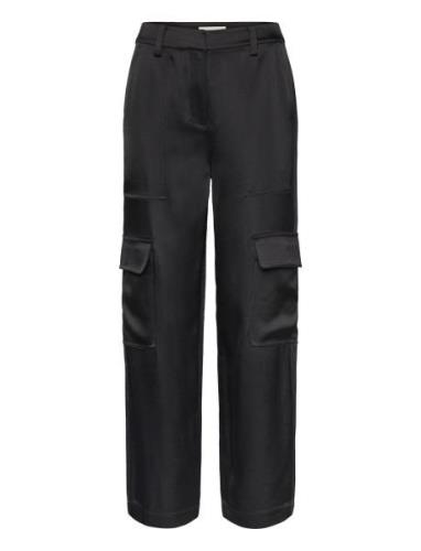 Satin Cargo Pant Bottoms Trousers Cargo Pants Black Michael Kors